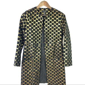 Black Label by Chico's Long Polka Dot Jacket 00 (XXS)